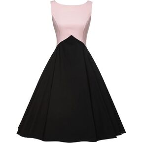 GownTown Women's Sleeveless 1950s Retro Vintage Cocktail Party Swing Dresses