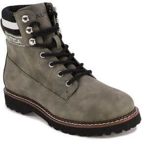 Nautica Women's Hiking Winter Boot Explorer Dress Ankle Bootie (Lace-Up/Zipper)