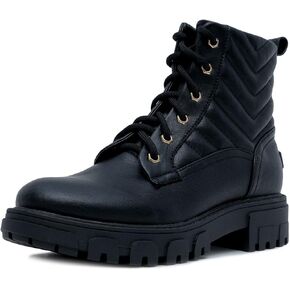 Nautica Women's Hiking Winter Boot Explorer Dress Ankle Bootie (Lace-Up/Zipper)