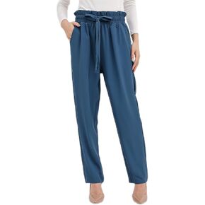Women Pencil Pants, Women Casual, Paper Bag Waist Pants,Suitable for Wearing in Offices, Schools and Companies