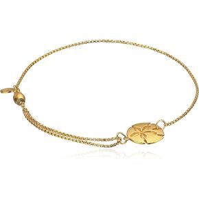 Alex and Ani Pull Chain Bracelet Sand Dollar 14k Bracelet
