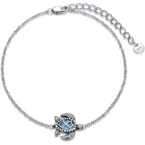 OCJ Turtle Bracelet for Women 925 Sterling Sliver Sea Turtle Bracelets Jewelry Gifts for Women Girls Daughter Her Teens Turtle Lover Birthday Gifts Valentines Day Gifts