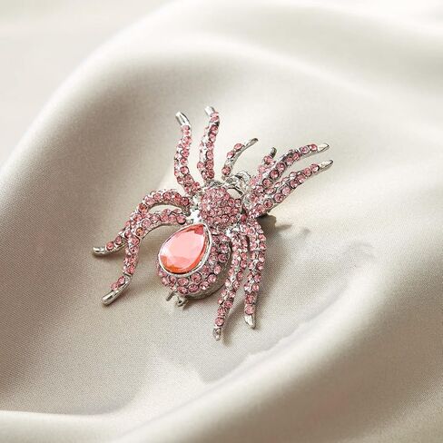 EVER FAITH Women's Austrian Crystal Vintage Style Halloween Gothic Spider Skull Brooch Pin in Saudi Arabia