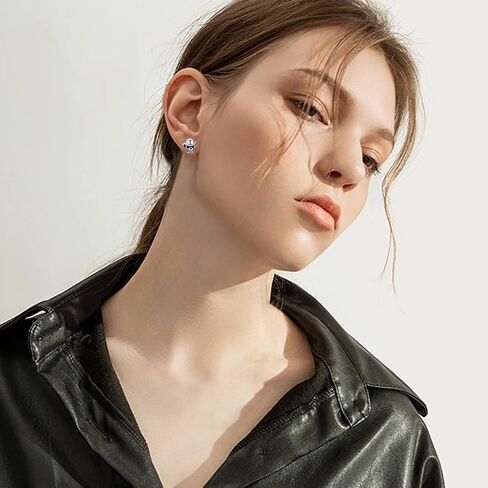 اقراط مرصعة على شكل جمجمة للنساء والفتيات من الفضة الاسترلينية عيار 925 بتصميم هيكل عظمي عتيق، هدايا مجوهرات كاوبوي بانك ريترو للرجال والاولاد، معدن فضي, معدن, فضي in Kuwait