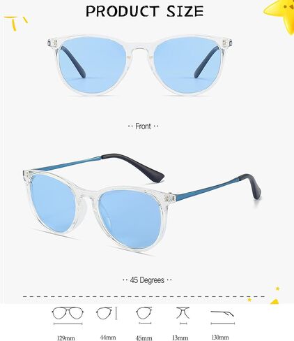 Kids Polarized Sunglasses Small Round Shades for Girls Boys 100% UV Protection for Children Age 3-9 in Saudi Arabia