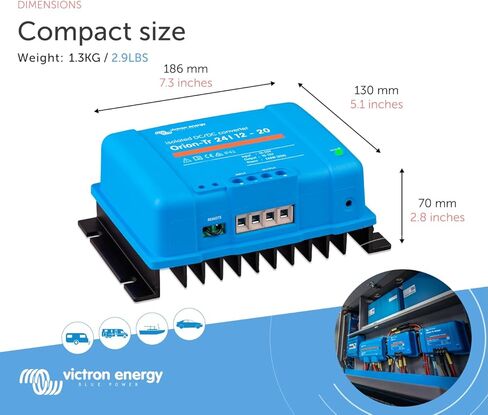 Victron Energy Orion-Tr IP43 24/12-Volt 20 amp 240-Watt Isolated DC-DC Converter in Kuwait