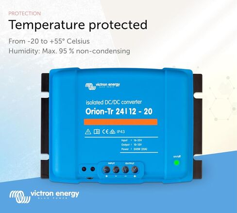 Victron Energy Orion-Tr IP43 24/12-Volt 20 amp 240-Watt Isolated DC-DC Converter in Kuwait