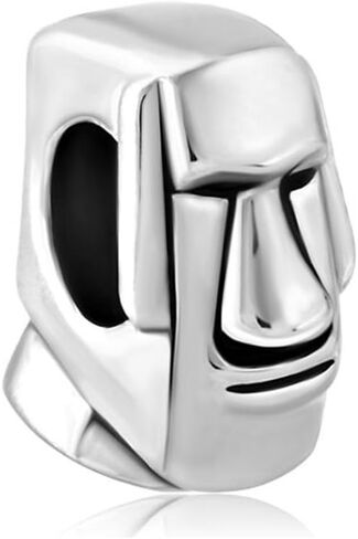 Rapa NUI Easter Island Moai Statue Charm Bead for Bracelet in Kuwait