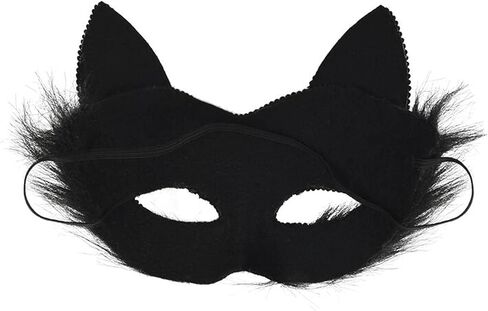 NICEYST Fun Animal Halloween Mask Furry Half Face Mask Fox Bunny Masks Halloween Cosplay Costume Carnival Party Costume Props in Saudi Arabia