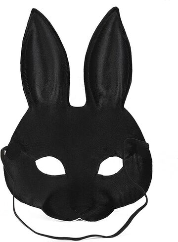 NICEYST Fun Animal Halloween Mask Furry Half Face Mask Fox Bunny Masks Halloween Cosplay Costume Carnival Party Costume Props in Saudi Arabia