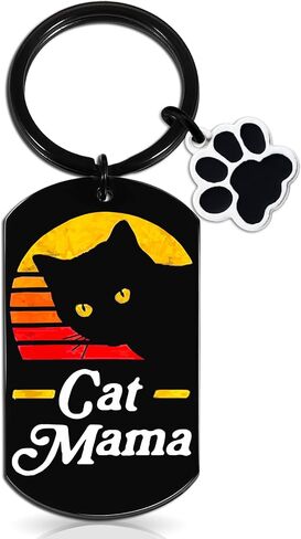 OEHEDOU Cat Parents Gifts Keychain Cat Dad Gifts For Men Cat Mom Gifts For Women Cat Themed Gifts For Cat Lovers Cat Owners in Saudi Arabia