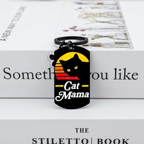 OEHEDOU Cat Parents Gifts Keychain Cat Dad Gifts For Men Cat Mom Gifts For Women Cat Themed Gifts For Cat Lovers Cat Owners in Saudi Arabia
