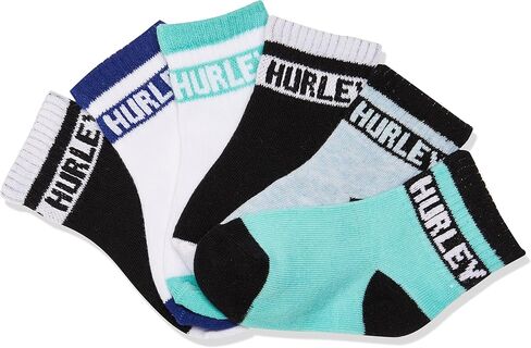 Hurley Unisex Baby 6-Pack Active Everyday Knit Ankle Socks in Saudi Arabia