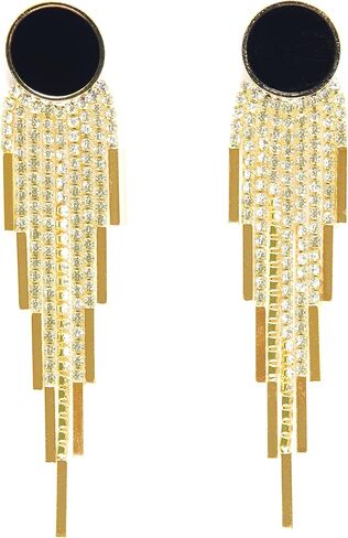 أقراط متدلية من SinglinArt للنساء والفتيات مجوهرات عصرية باللون الذهبي in Kuwait