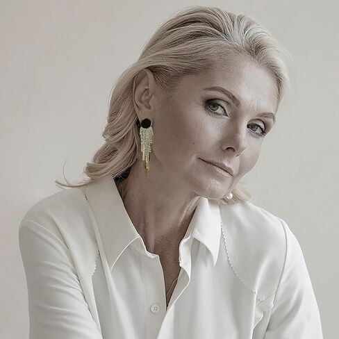 أقراط متدلية من SinglinArt للنساء والفتيات مجوهرات عصرية باللون الذهبي in Kuwait