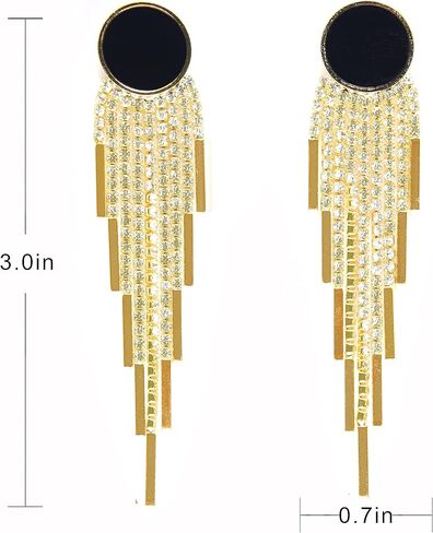 أقراط متدلية من SinglinArt للنساء والفتيات مجوهرات عصرية باللون الذهبي in Kuwait