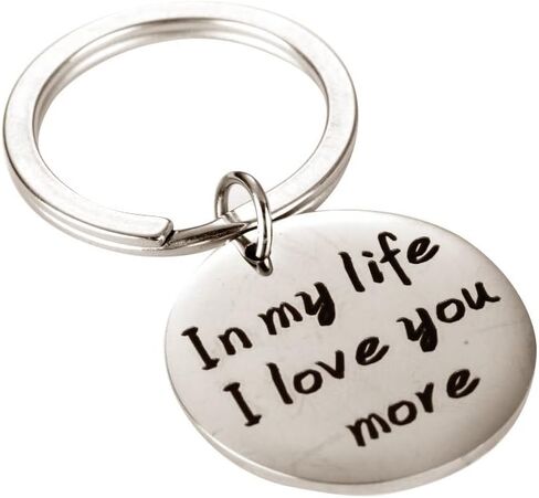 Boyfriend Girlfriend Gift Key Chain in My Life I Love You More Key Chain Pendant in Saudi Arabia