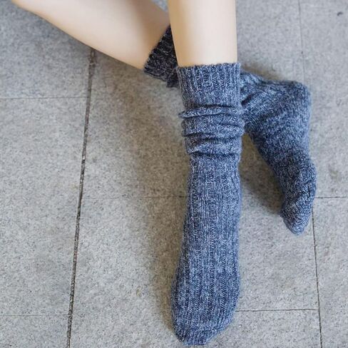 TINTAO الجوارب النسائية الشتاء الصوف السميك متماسكة الحرارية طاقم الجوارب غير رسمية ترهل العجل التمهيد الجوارب هدية الجوارب ، حجم 5-11 # W789 in Kuwait