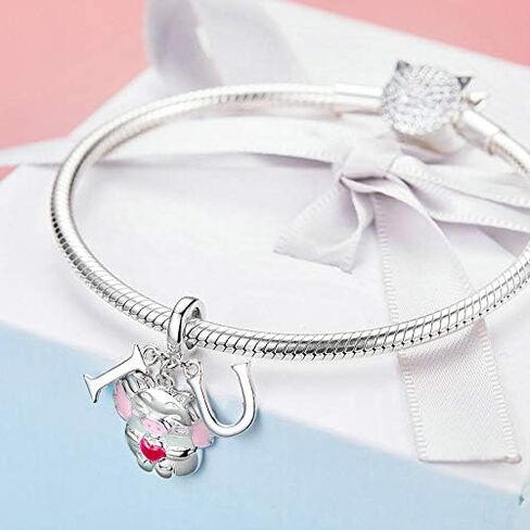 cute Pig 925 Sterling Silver Lucky Pig charm Pet Charm for Fashion Charms Bracelet & Necklace Pig Charm in Saudi Arabia