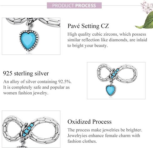 سحر إنفينيتي من الفضة الإسترليني 925 للعائلة إلى الأبد يناسب أساور باندورا قلادة للنساء in Kuwait