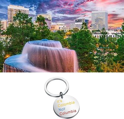 Zuo Bao Proud Colombian Gift Colombian Keychain It's Colombia Not Columbia Keychain Gift Idea for Proud Colombians in Saudi Arabia