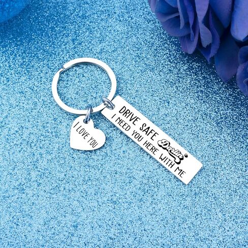 Aisity Husband Stocking Stuffers Drive Safe Keychain Gifts for Boyfriend Husband from Wife Girlfriend Birthday Christmas Mens Stocking Stuffers Valentines Day Gifts for Men in Kuwait