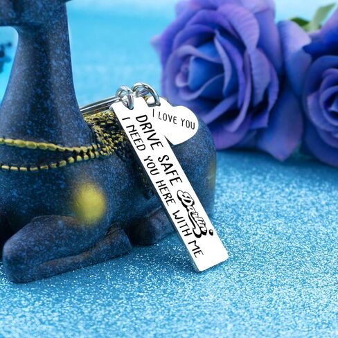 Aisity Husband Stocking Stuffers Drive Safe Keychain Gifts for Boyfriend Husband from Wife Girlfriend Birthday Christmas Mens Stocking Stuffers Valentines Day Gifts for Men in Kuwait