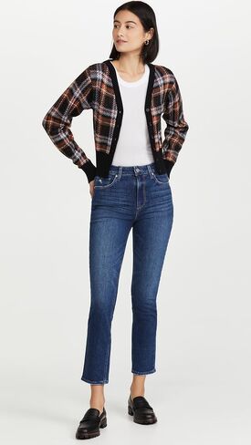 PAIGE Women's Sarah Vintage Highest Rise Slim Straight Leg Jean in Saudi Arabia