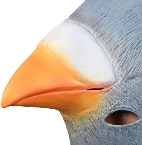 بارتي ستوري قناع رأس حمامة من اللاتكس، قناع رأس حيوان مطاطي للهالوين، أقنعة تنكرية مبتكرة in Kuwait