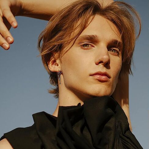 IRONBOX 21 قطعة أقراط للرجال الفولاذ المقاوم للصدأ الأسود سلسلة طويلة استرخى هوب أقراط للرجال النساء مجوهرات ثقب الرجال طقم من الحلقان in Kuwait