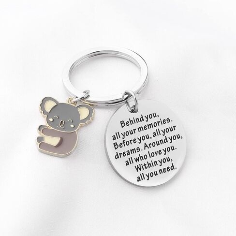 FEELMEM Funny Koala Gift Behind You All Your Memories Koala Charm Keychain Koala Lover Gift Animal Koala Jewelry in Saudi Arabia