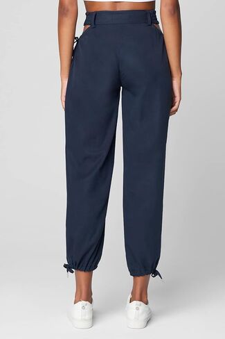 [BLANKNYC] Womens Tencel Gathered Hip & Hem Detailed Trouser, Comfortable & Casual Pants, CUTTIN Ties, 28 in Saudi Arabia
