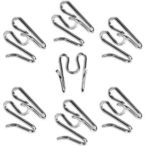 7PACK Extra Links 2.25mm for Dog Collar,Prong Collar for Dogs,Pinch Collar, Prong Collar for Dogs 2.25,Dog Collar Extender,Steel Chrome Plated Dog Training Collar Links(Silver)