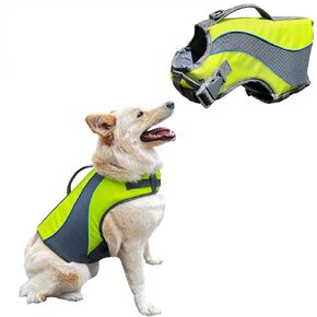 KONG HydroPro Dog Flotation Life Jacket Vest, Swimming Float Aid with Safety Handle, Adjustable Comfortable Durable Preserver High Buoyancy Coat (Small)