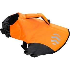 Waterproof Dog Life Jacket w/Engineered Support System - High Visibility Dog Life Vest Made from Durable Oxford Fabric – Dog Lifevest w/Adjustable Velcro Straps & Advanced Safety Features (X-Large)