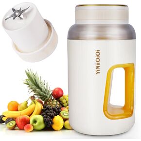 Portable Blender, 24oz Personal Blender for Smoothies & Protein Shakes with 10 Blades, Portable Juicer Blender with Travel Lid, Rechargeable Small Blender Cup for Travel, Sports (White)