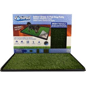 Indoor Dog Potty System 16" x 24" (Tray,Pad,Grass)