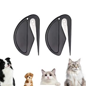 Knotting Comb, Cat Comb, Cat Massage Comb, Pet Spray Hair Removal Comb, Pet Grooming Accessories for Dog (A-2Pcs-Green)