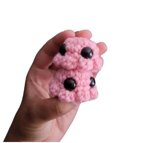 2pcs Assorted Color Mini Crochet Octopus Plushie Amigurumi, Set of 2