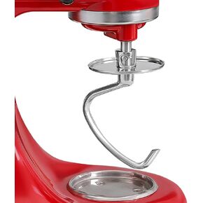 Stainless Steel Dough Hook for KitchenAid 4.5-5 Quart Tilt-Head Stand Mixers, Dishwasher Safe Metal Kneading Bread Hook Attachment for Kitchen Aid