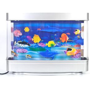 Fake Aquarium Decorative Lamp Artificial Tropical Fish Tank Motion Night Light Virtual Moving Imitating Ocean