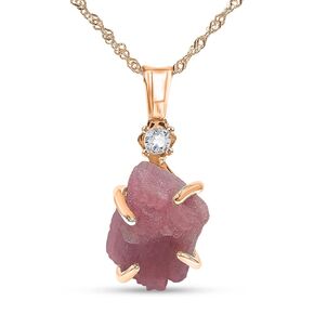 Raw Gemstone Crystal Pendant Chain and Clear Quartz Necklace, Birthstone Gift for her, Mothers day, Christmas, Anniversary, Birthday Gift, Uniquelan Jewelry (Carnelian, rose-gold)