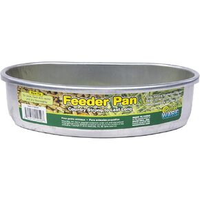 Ware Manufacturing Rustproof Aluminum Feeder Pan, 32oz - Food or Water