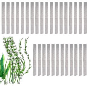 30pcs Aquarium Plant Weights, Bendable Aquarium Plant Over Weight Anchors Cuttable Aquatic Plant Anchors Metal Fish Tank Plant Weights for Ponds Aquarium Prevent Plants Floating