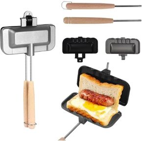 4w1h Sandwich Maker,Hot Dog Toaster,Double Sided Frying Pan,Grilled Cheese Maker Nonstick Sandwich Maker Flip Grill Pan for Breakfast Pancakes,Toast,Omelets in Saudi Arabia