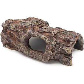 AQUA KT Reptile Climbing Cork Bark Tree Hollow Log Snake Gecko Hide for Terrarium Amphibian Habitat Decoration