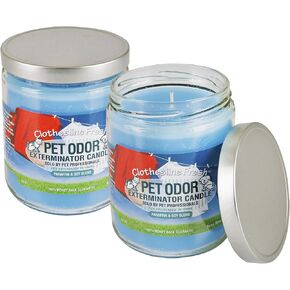 Pet Odor Exterminator Specialty Pet Products Clothesline Fresh 13 Oz Candle, 2-Pack