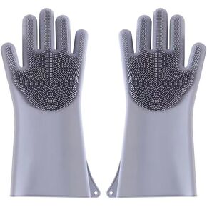 PnzongeMulti use silicone gloves for dogs, showers,pets cats hair removal, anti scratch massage products thickened set of 2