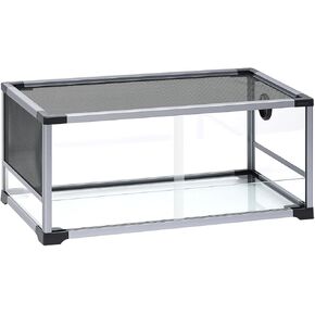 30 جالون خزان الزواحف الزجاجي تررم الزواحف، خزان التنين الملتحي مع التهوية العلوية، حاوية خزان الثعبان للسانكس، التنين الملتحي، أبو بريص الفهد 31''x15''x13'' in Kuwait