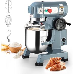 Towallmark Commercial Food Mixer 15Qt 600W 110V 3 Speeds Adjustable, Stainless Steel Bowl Stand Mixer With Safety Guard, Premium for Schools Bakeries Restaurants Pizzerias